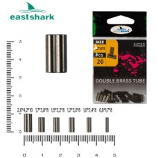 Обжимная трубка East Shark 0.8*1.7*8 двойная (уп.20 шт.)